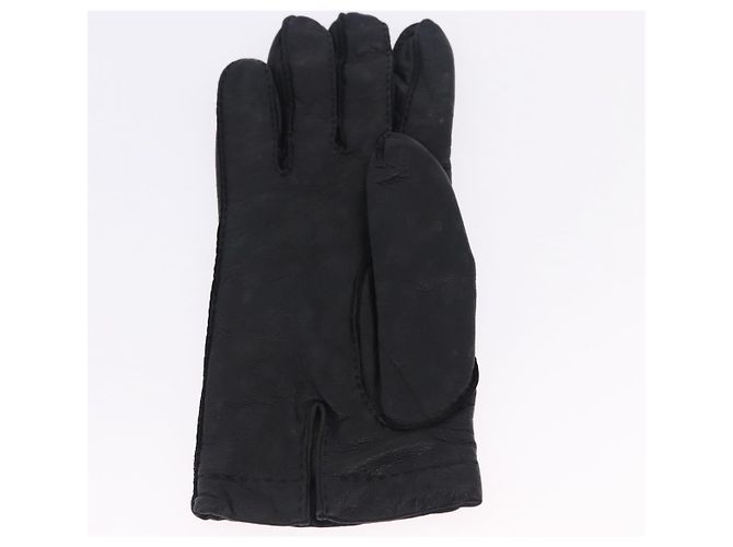 Hermès HERMES Handschuhe Lamb Skin Black Auth bs36480 Schwarz - Ansicht 14
