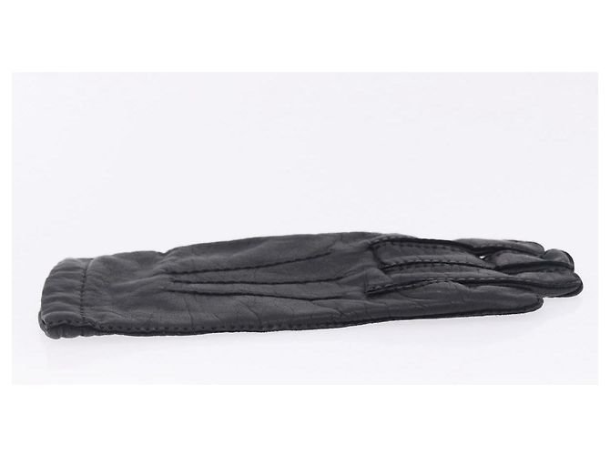 Hermès HERMES Handschuhe Lamb Skin Black Auth bs36480 Schwarz - Ansicht 15