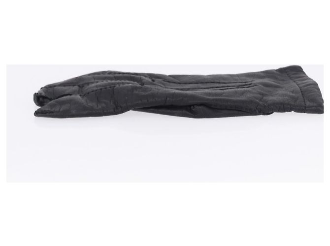 Hermès HERMES Handschuhe Lamb Skin Black Auth bs36480 Schwarz - Ansicht 16