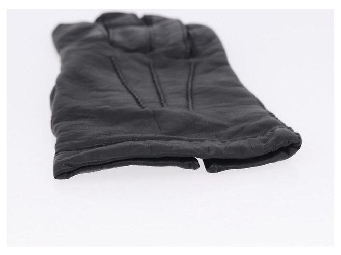 Hermès HERMES Handschuhe Lamb Skin Black Auth bs36480 Schwarz - Ansicht 18
