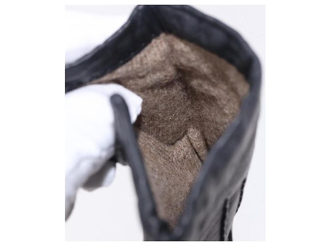Hermès HERMES Handschuhe Lamb Skin Black Auth bs36480 Schwarz - Ansicht 22