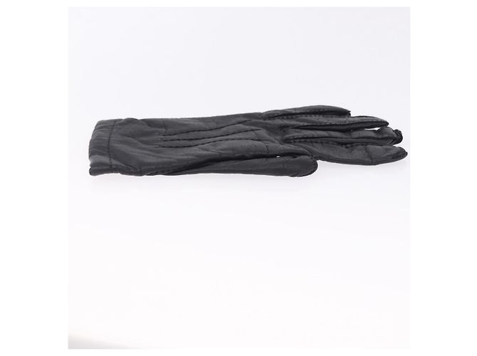 Hermès HERMES Handschuhe Lamb Skin Black Auth bs36480 Schwarz - Ansicht 5