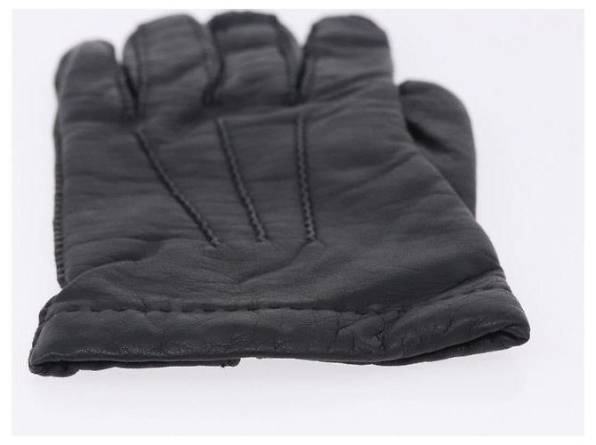 Hermès HERMES Handschuhe Lamb Skin Black Auth bs36480 Schwarz - Ansicht 8