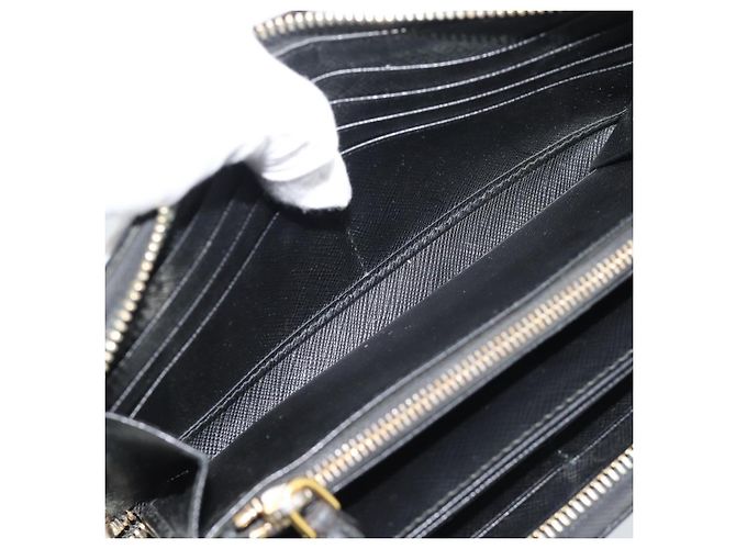 PRADA Langbeutel aus Leder Schwarz Gold Auth bs36759 Golden - Ansicht 16