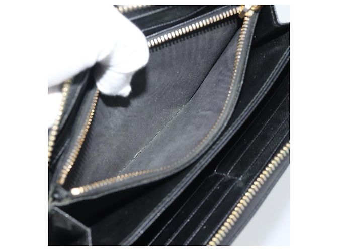 PRADA Langbeutel aus Leder Schwarz Gold Auth bs36759 Golden - Ansicht 18
