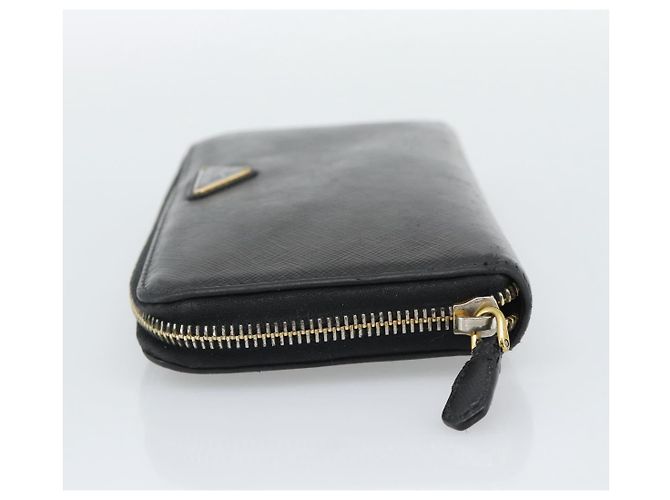 PRADA Langbeutel aus Leder Schwarz Gold Auth bs36759 Golden - Ansicht 4