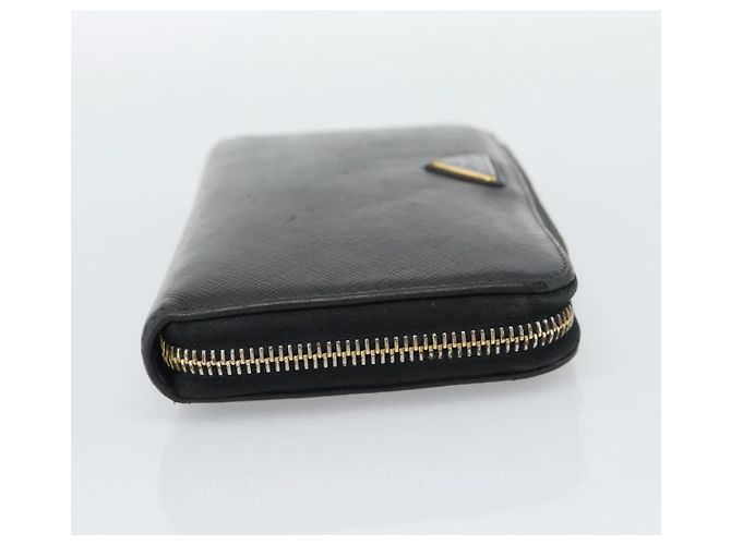 PRADA Langbeutel aus Leder Schwarz Gold Auth bs36759 Golden - Ansicht 5