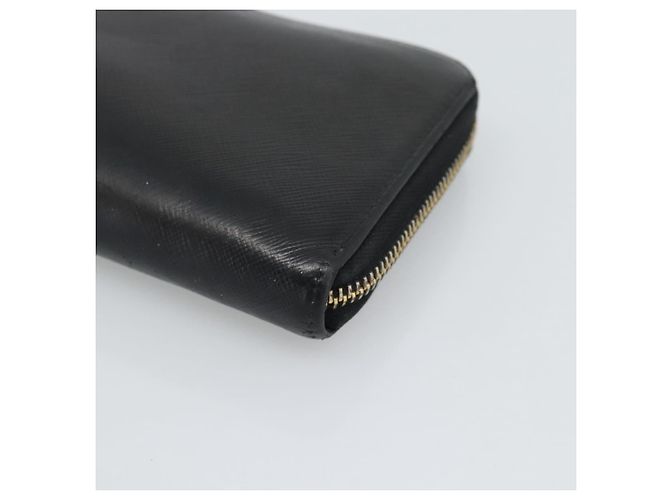 PRADA Langbeutel aus Leder Schwarz Gold Auth bs36759 Golden - Ansicht 8