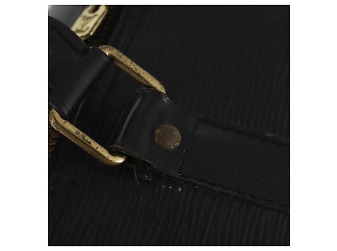 LOUIS VUITTON Epi Keepall 55 Boston Bag Noir M42952 LV Auth ep15146 Nero - vista 14