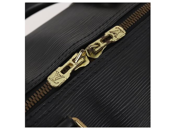 LOUIS VUITTON Epi Keepall 55 Boston Bag Noir M42952 LV Auth ep15146 Nero - vista 16