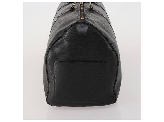 LOUIS VUITTON Epi Keepall 55 Boston Bag Noir M42952 LV Auth ep15146 Nero - vista 4