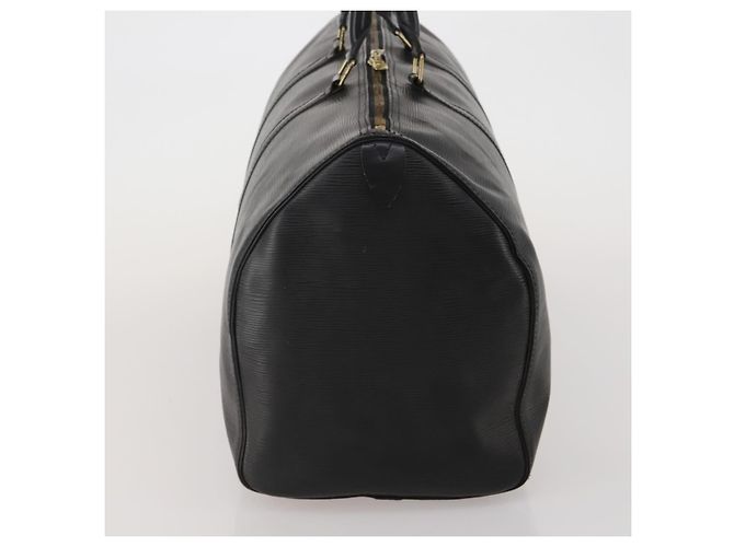 LOUIS VUITTON Epi Keepall 55 Boston Bag Noir M42952 LV Auth ep15146 Nero - vista 5