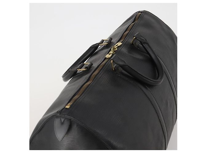 LOUIS VUITTON Epi Keepall 55 Boston Bag Noir M42952 LV Auth ep15146 Nero - vista 6