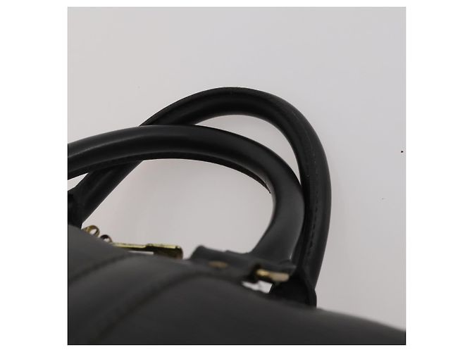LOUIS VUITTON Epi Keepall 55 Boston Bag Noir M42952 LV Auth ep15146 Nero - vista 8