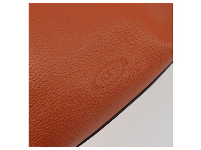 Borsa a mano TOD'S in pelle 2way Arancione Argento Auth 192540V - vista 17