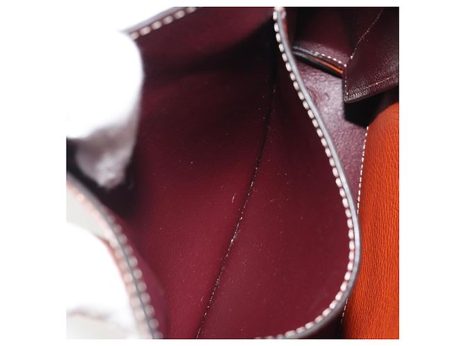 Borsa a mano TOD'S in pelle 2way Arancione Argento Auth 192540V - vista 21