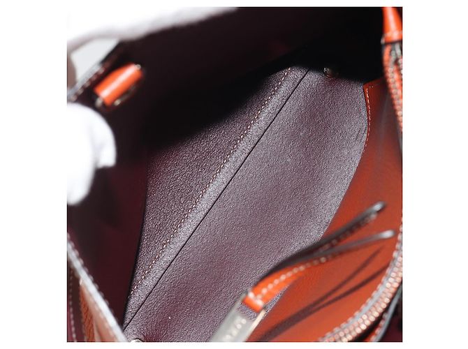 Borsa a mano TOD'S in pelle 2way Arancione Argento Auth 192540V - vista 24