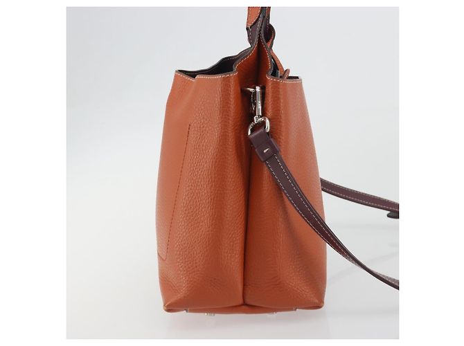 Borsa a mano TOD'S in pelle 2way Arancione Argento Auth 192540V - vista 5