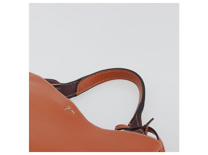 Borsa a mano TOD'S in pelle 2way Arancione Argento Auth 192540V - vista 8