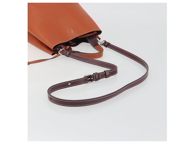 Borsa a mano TOD'S in pelle 2way Arancione Argento Auth 192540V - vista 9