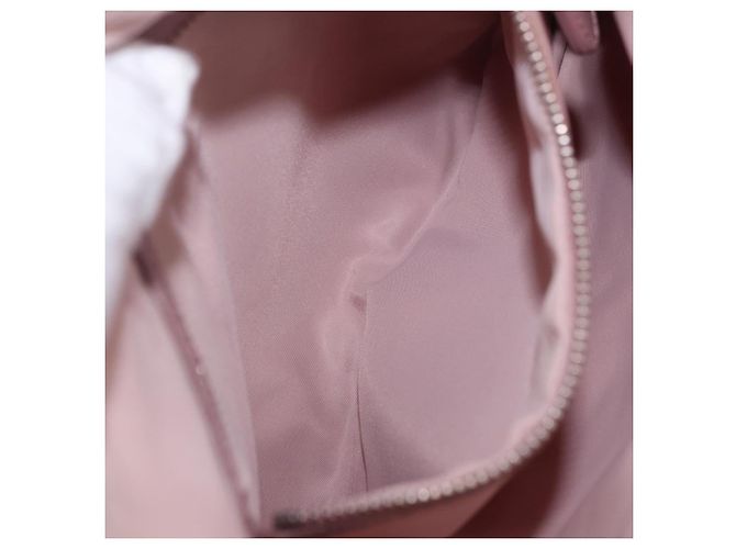 Borsa a tracolla Christian Dior Canage Lady Dior Nylon Rosa Argento Auth 196805 - vista 22