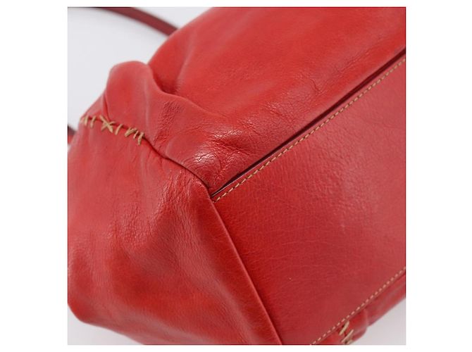 Borsa a mano Miu Miu in pelle rossa e argento Auth 196237A Rosso - vista 13