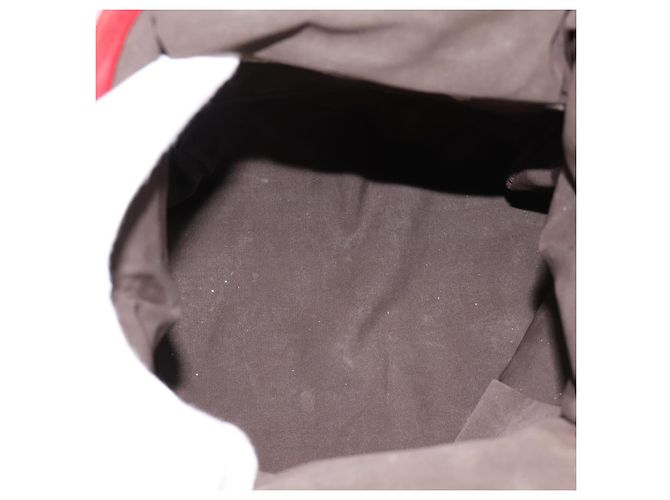 Borsa a mano Miu Miu in pelle rossa e argento Auth 196237A Rosso - vista 15