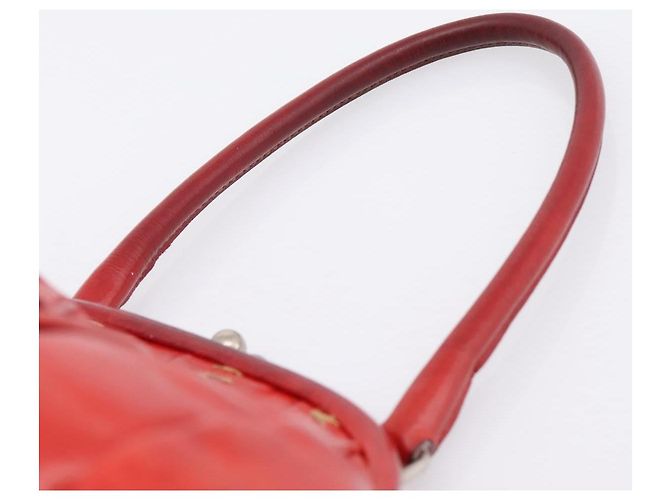 Borsa a mano Miu Miu in pelle rossa e argento Auth 196237A Rosso - vista 8