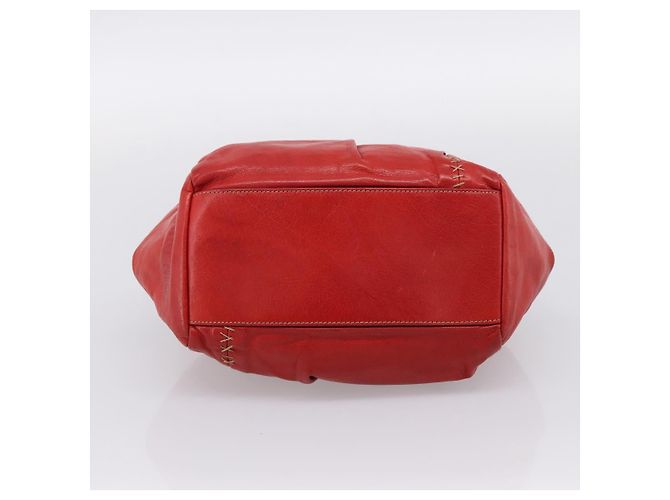 Borsa a mano Miu Miu in pelle rossa e argento Auth 196237A Rosso - vista 9