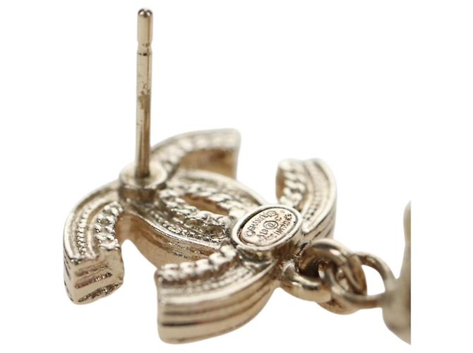 CHANEL COCO Mark Pierce metal tono dorado CC Auth 195948M - vista 14