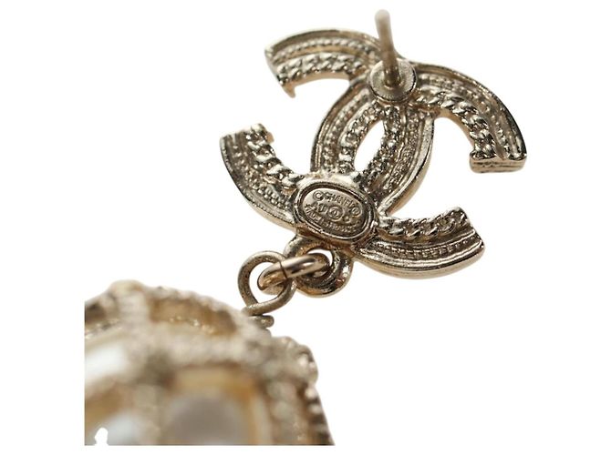 CHANEL COCO Mark Pierce metal tono dorado CC Auth 195948M - vista 17