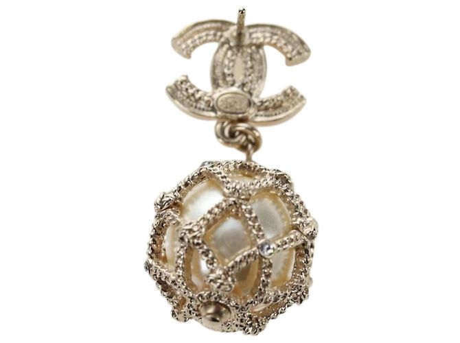 CHANEL COCO Mark Pierce metal tono dorado CC Auth 195948M - vista 3