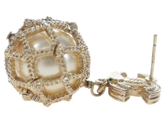 CHANEL COCO Mark Pierce metal tono dorado CC Auth 195948M - vista 5