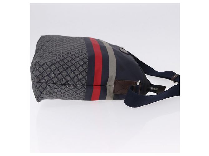 Borsa a tracolla GUCCI Sherry Line Nylon Navy Silver 270410 Auth ka5604A Argento Blu navy - vista 4