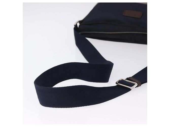 Borsa a tracolla GUCCI Sherry Line Nylon Navy Silver 270410 Auth ka5604A Argento Blu navy - vista 7