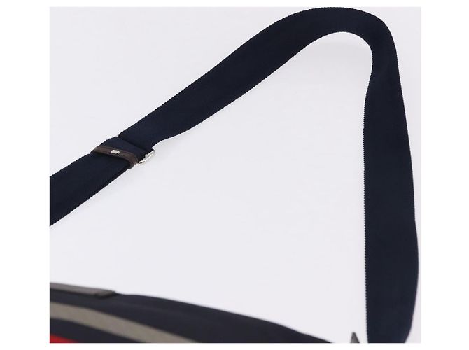 Borsa a tracolla GUCCI Sherry Line Nylon Navy Silver 270410 Auth ka5604A Argento Blu navy - vista 8