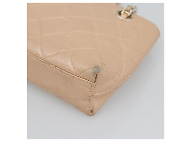 Borsa a mano CHANEL Matelasse con catena in pelle d'agnello Rosa Argento CC Auth 194311A - vista 10