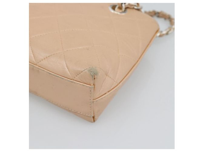 Borsa a mano CHANEL Matelasse con catena in pelle d'agnello Rosa Argento CC Auth 194311A - vista 12
