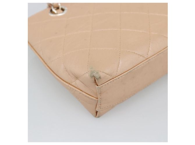 Borsa a mano CHANEL Matelasse con catena in pelle d'agnello Rosa Argento CC Auth 194311A - vista 13