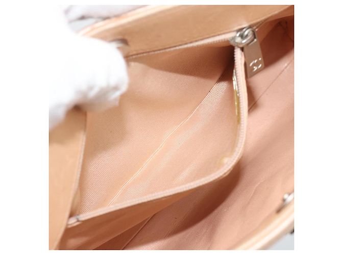 Borsa a mano CHANEL Matelasse con catena in pelle d'agnello Rosa Argento CC Auth 194311A - vista 19