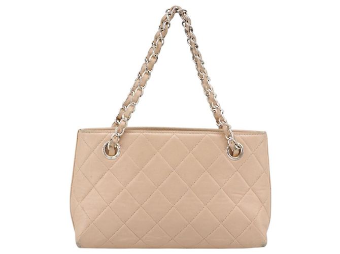 Borsa a mano CHANEL Matelasse con catena in pelle d'agnello Rosa Argento CC Auth 194311A - vista 3