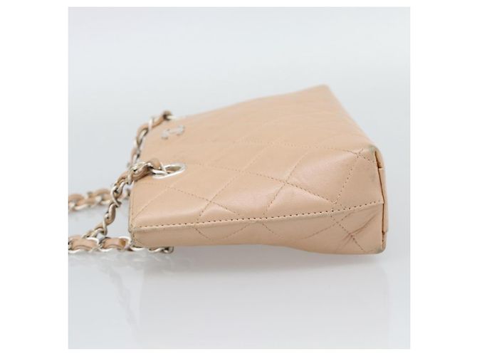 Borsa a mano CHANEL Matelasse con catena in pelle d'agnello Rosa Argento CC Auth 194311A - vista 4
