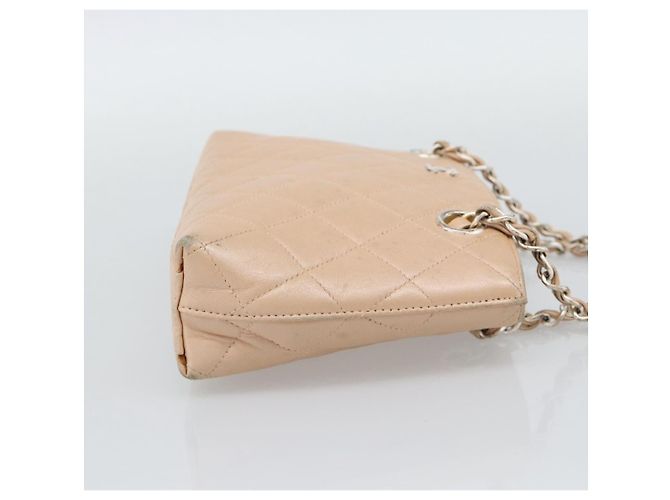 Borsa a mano CHANEL Matelasse con catena in pelle d'agnello Rosa Argento CC Auth 194311A - vista 5