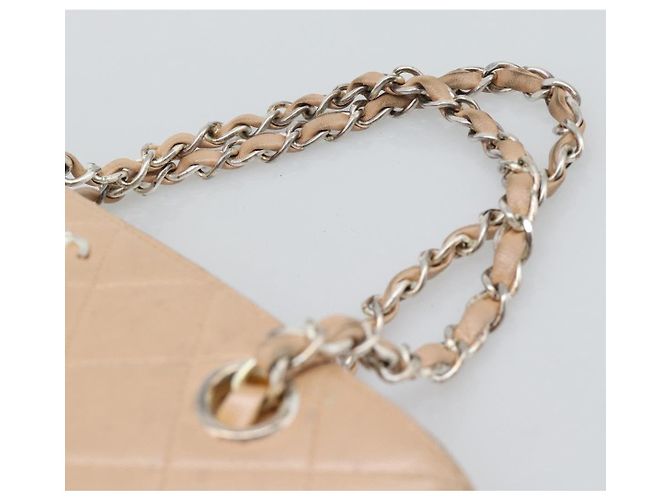 Borsa a mano CHANEL Matelasse con catena in pelle d'agnello Rosa Argento CC Auth 194311A - vista 8