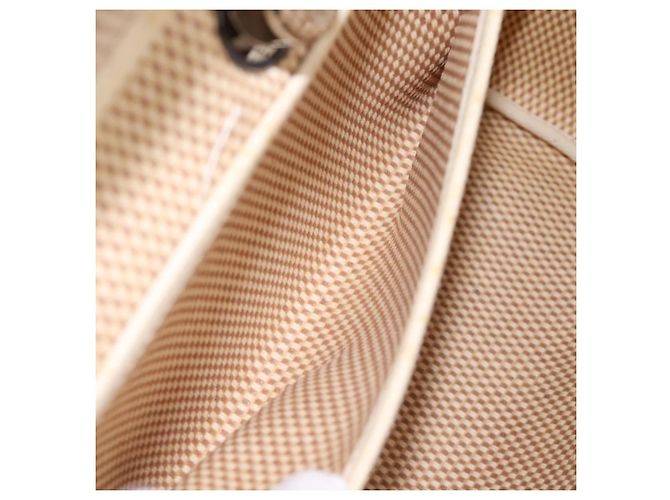Hermès HERMES Herbag Ad PM Rucksack Canvas Leder Beige Silver Auth ka5642V Silber - Ansicht 25