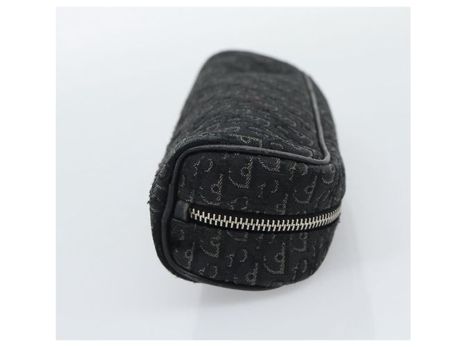 Pouch Christian Dior Trotter Canvas Nero Argento Auth bs36782A - vista 4