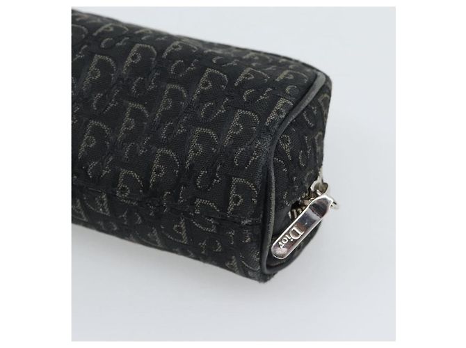 Pouch Christian Dior Trotter Canvas Nero Argento Auth bs36782A - vista 8