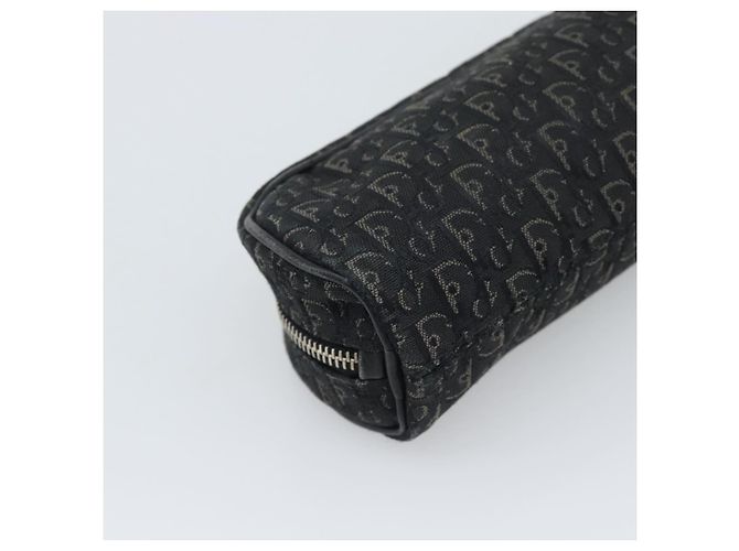 Pouch Christian Dior Trotter Canvas Nero Argento Auth bs36782A - vista 9