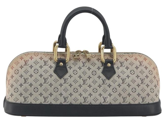 LOUIS VUITTON Monogram Mini Alma Ron Hand Bag Blue M92205 LV Auth 195406 - vista 2