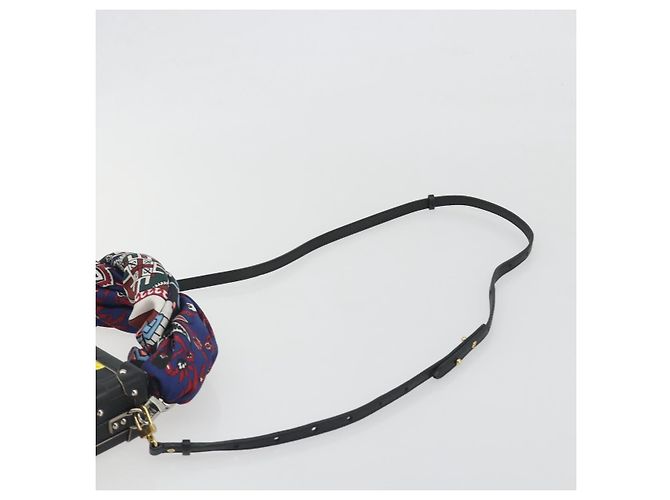Borsa a tracolla LOUIS VUITTON Epi Petite Mar Nero Argento LV Auth 195331M - vista 10